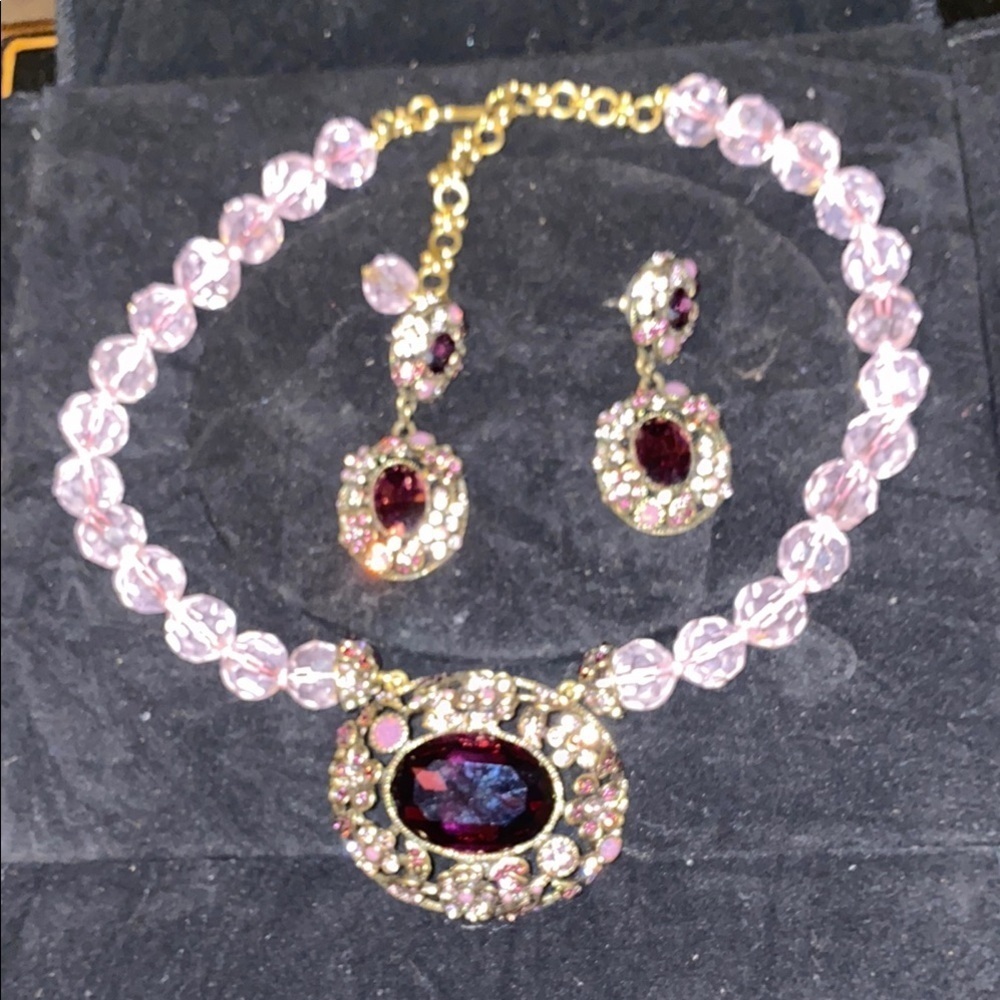 Heidi Daus "Spring Bling" Necklace and Earrings